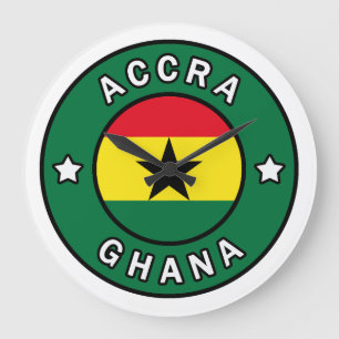 Accra Ghana Large Clock