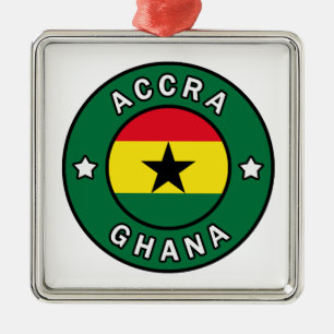 Accra Ghana Metal Tree Decoration