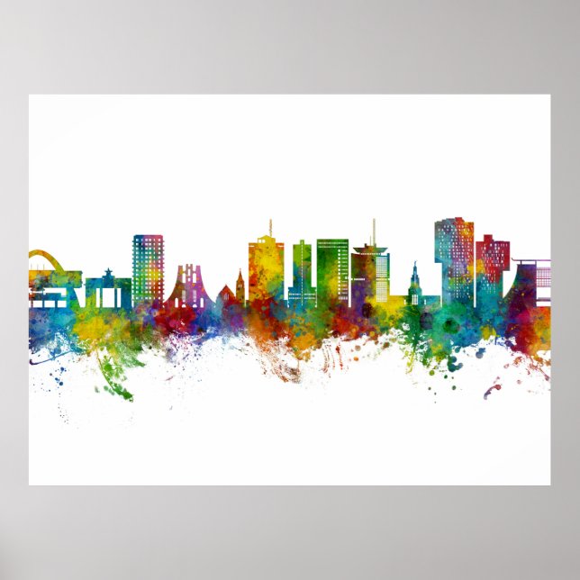 Accra Ghana Skyline Poster (Front)