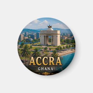 Accra Independence Arch and Atlantic Coast Magnet