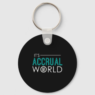 Accrual world funny accounting & accountant cp key ring