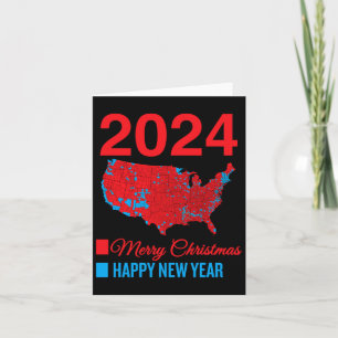 Accurate Election Map Merry Christmas Happy New Ye Card