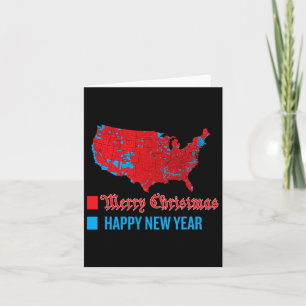 Accurate Election Map Merry Christmas Happy New Ye Card