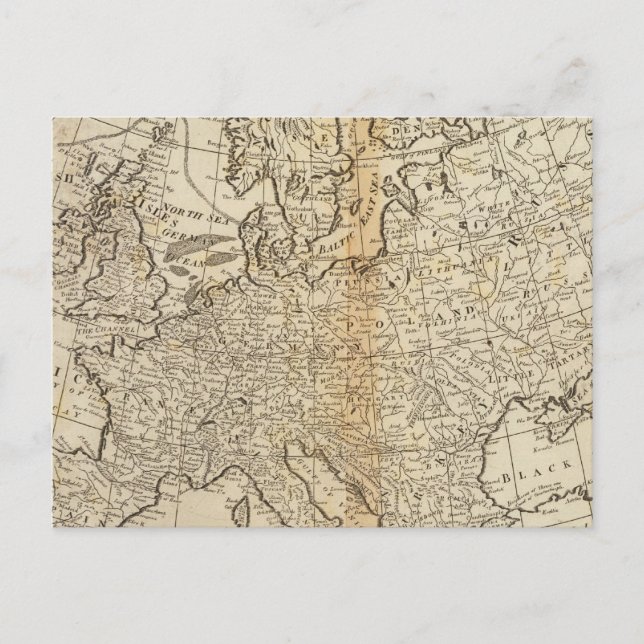 Accurate Map of Europe Postcard (Front)