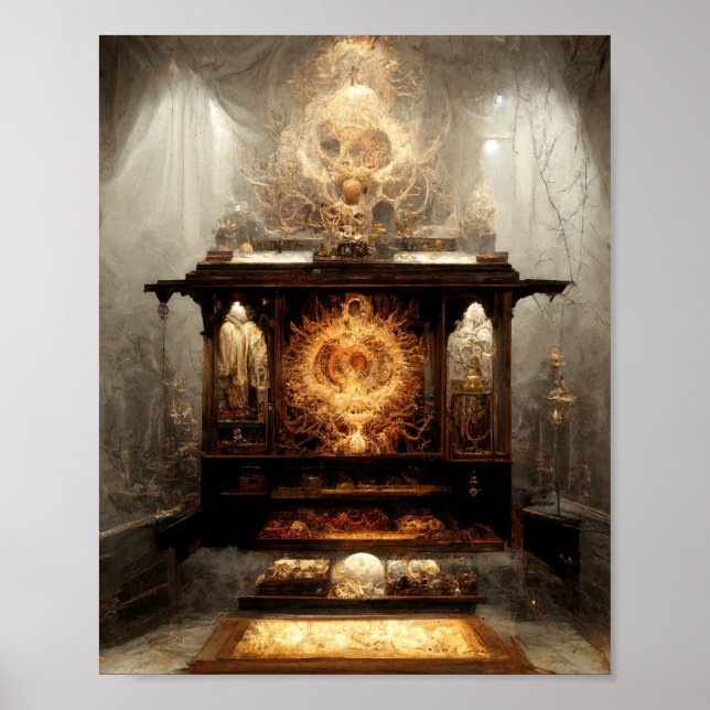 Accursed Altar 2 Dark Fantasy Art Poster (Front)