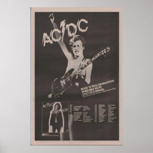 ACDC - 1978 Poster original NME - Rock n Roll