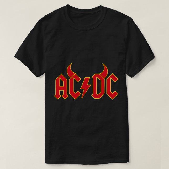 ACDC Devils Sticker T-Shirt (Design Front)