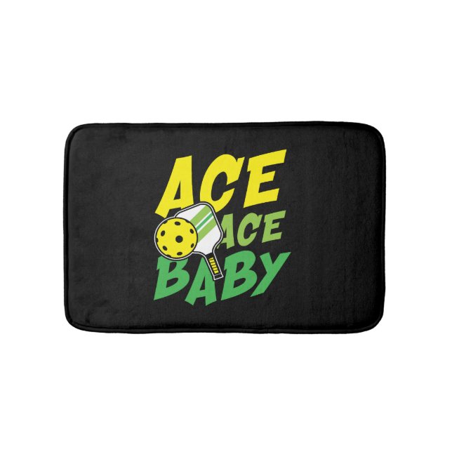 Ace ace baby for a Pickleball player Bath Mat (Front)