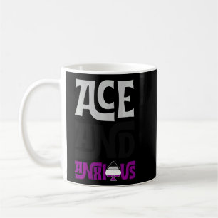 Ace And Anxious Asexual Pride Flag Gear Funny Ace  Coffee Mug