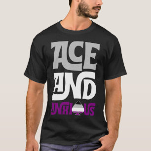Ace And Anxious Cute Asexual Pride Flag Funny ACE T-Shirt