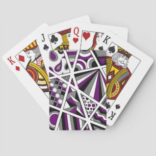 Ace Asexual Pride Zen Doodle Playing Cards