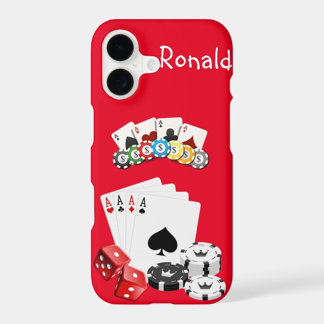 Ace Cards Iphone Case (Back)