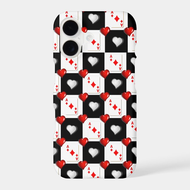 Ace Diamonds Iphone Case (Back)