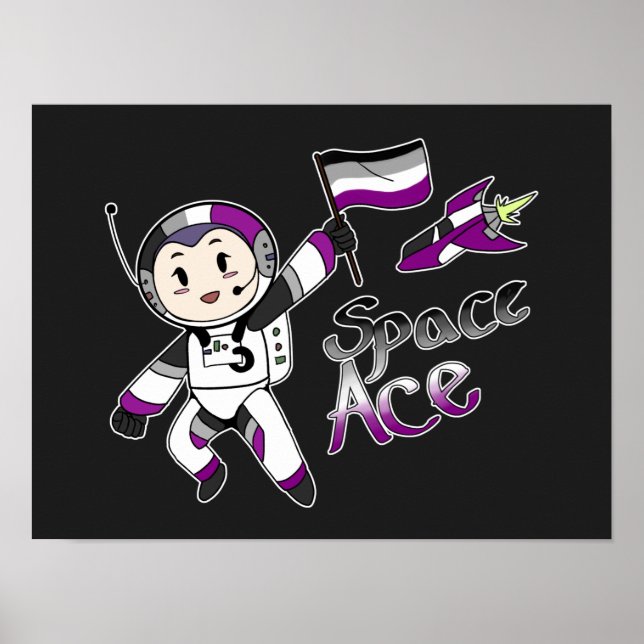 Ace in Space (Asexual Pride) Poster (Front)