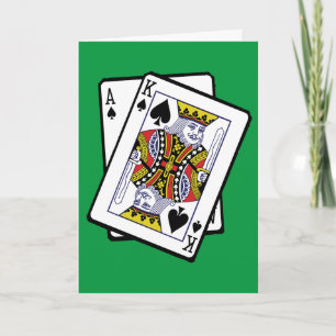 Ace & King of Spades 21st Birthday  Card