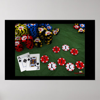 Ace King Suited - Big Slick Poster