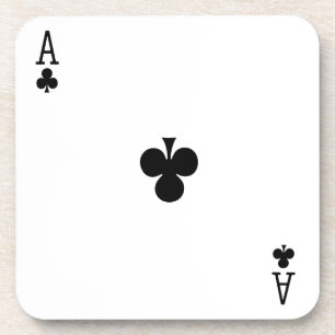 Ace of Clubs Card Game coaster