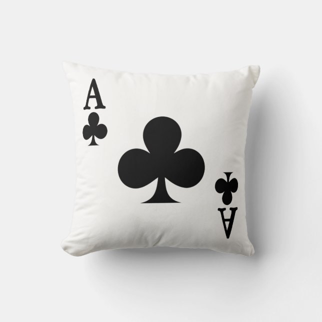 Ace of Clubs Cushion (Front)