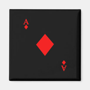Ace Of Diamond Deck Of Cards Halloween Costume Magnet