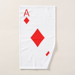 Ace of Diamonds Hand Towel