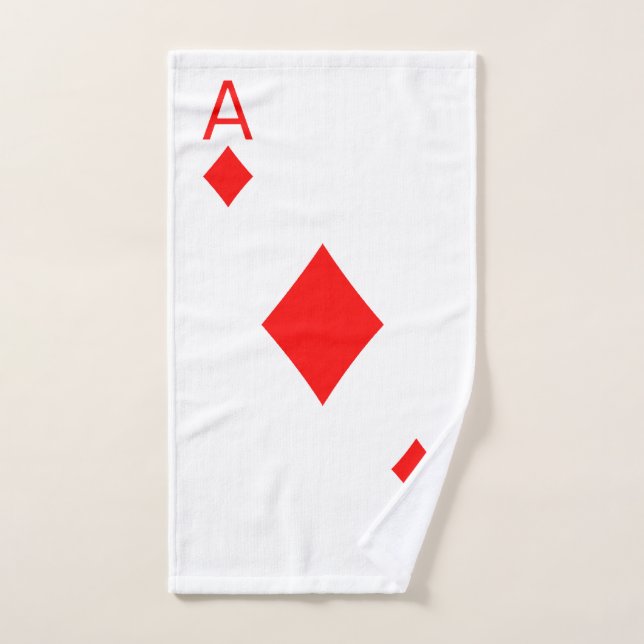 Ace of Diamonds Hand Towel (Hand Towel)