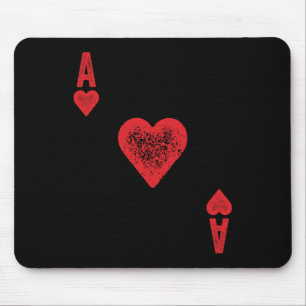 Ace Of Hearts Card Costume Mouse Pad