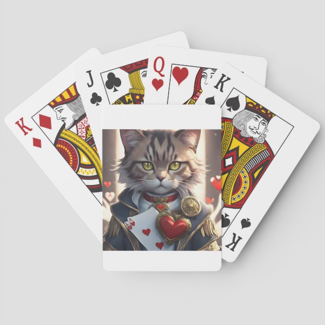 Ace of Hearts Cat Playing Cards (Back)