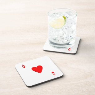 Ace of Hearts Coaster