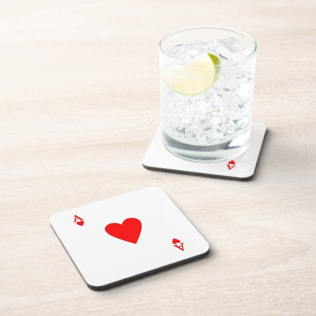 Ace of Hearts Coaster (Right Side)