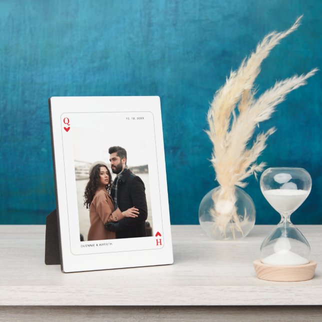 Ace of Hearts | Couple Photo Plaque (Side)