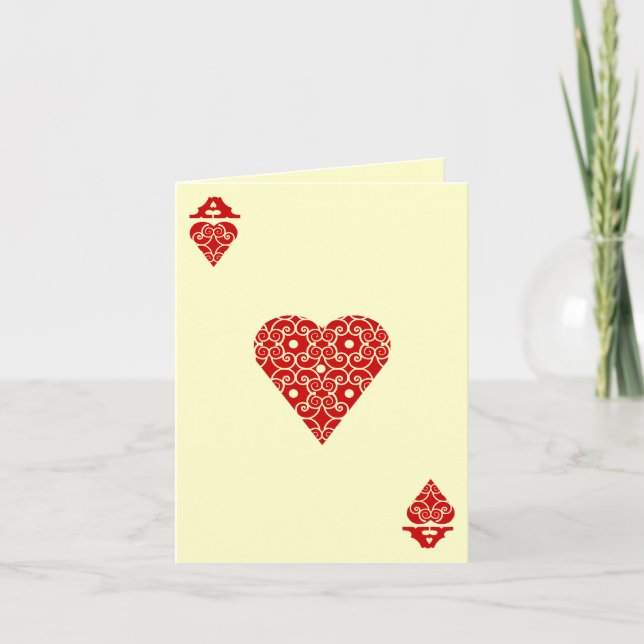 Ace of Hearts Holiday Card (Front)