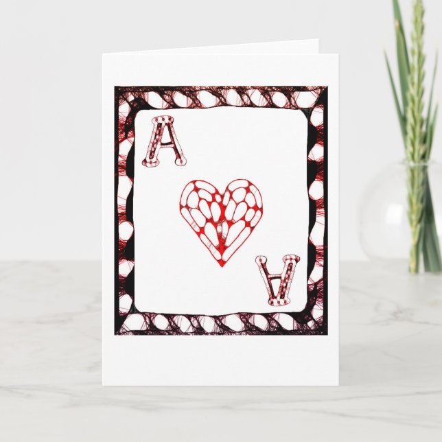 Ace of Hearts Holiday Card (Front)