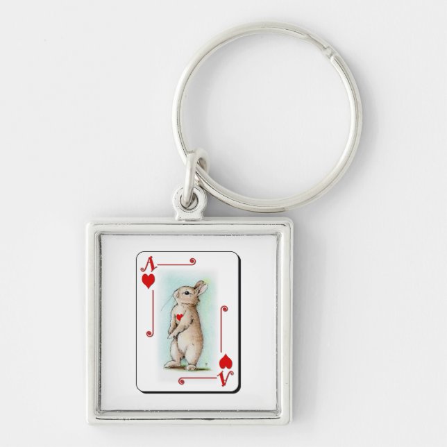 Ace of Hearts Key Ring (Front)