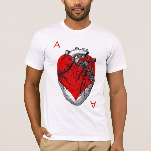 Ace of Hearts - Men's T T-Shirt (Front)