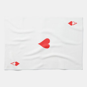 Ace of Hearts Tea Towel