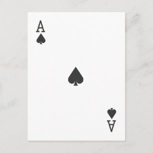 Ace of Spade Postcard