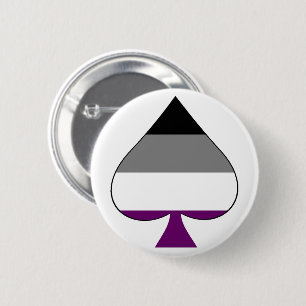 "Ace of Spades" - Asexual pride pin