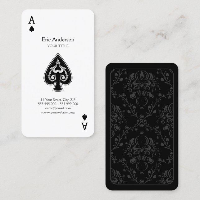 Ace Of Spades business card (Front/Back)