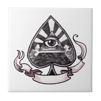 Ace of Spades Ceramic Tile