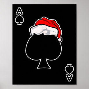 Ace Of Spades Christmas Gift Playing &amp; Deck Of Poster