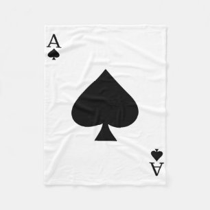 Ace Of Spades Deck Of Cards Halloween Costume Fleece Blanket