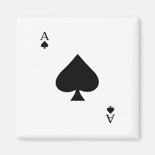 Ace Of Spades Deck Of Cards Halloween Costume Magnet