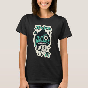 Ace of Spades — Drip-Skull Katakana T-Shirt