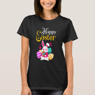 Ace Of Spades Easter Day Dancing Skeleton Bunny Ea T-Shirt
