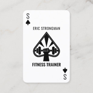 Ace of spades fitness style  business card