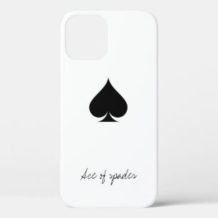 Ace of spades iPhone 7 case   Playing card suit