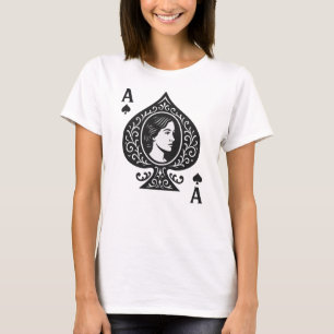 Ace of Spades — Lady Cameo Filigree Emblem T-Shirt
