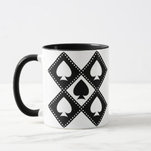 Ace of Spades Motif Mug
