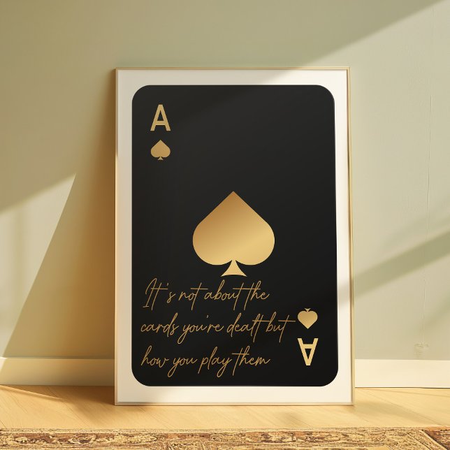 Ace of Spades Motivational Wall Art Poster (Creator Uploaded)