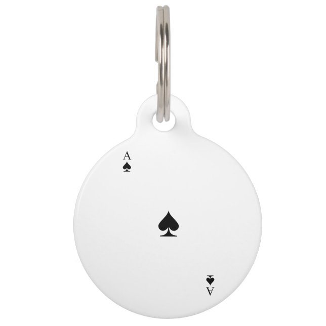 Ace of Spades Pet Tag (Back)